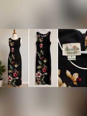 Paradise Bay I Made in Hawaii Sleeveless Maxi Dress I Tropical Floral Print